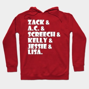 The Characters of Saved by the Bell Hoodie